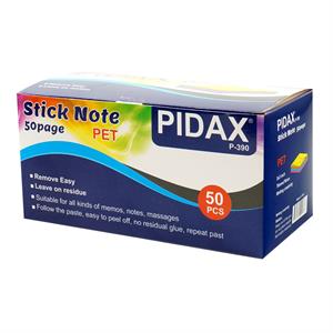 پست ایت76*76(شفاف)50برگی رنگ جور پیداکس کدP-390