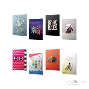 دفتر80برگ سیمی طلقی میکرو کدC8