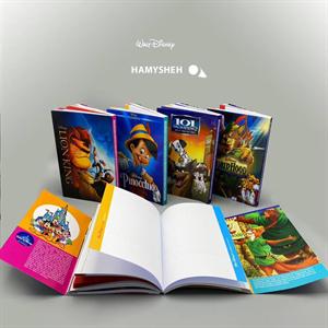 یادداشت سری والت دیزنی جلدگلاسه سایز21*14 همیشه