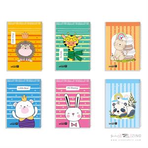 دفتر40برگ ایمان کد9401 سیمی فانتزی جلدطلق (12عددی)