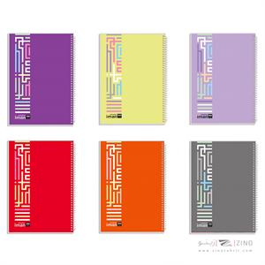 دفتر80برگ ایمان کد9406 جلدطلق دانشجویی (6عددی)