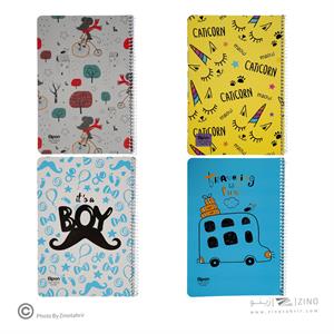 دفتر40برگ وزیری سیمی فانتزی الیپون کد214کارتن96عددی