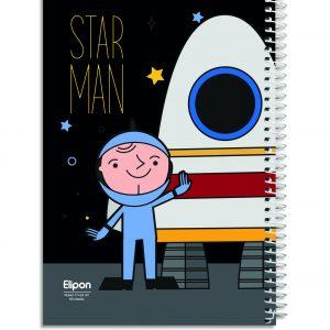 دفتر60برگ وزیری سیمی فانتزی الیپون کد223کارتن72عددی