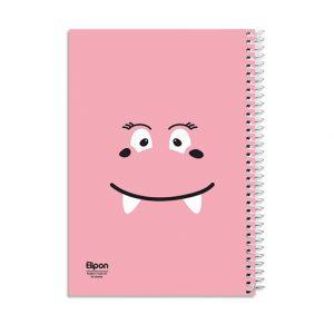 دفتر60برگ وزیری سیمی مجلدکلاسیک الیپون کد224کارتن 56