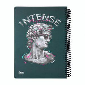 دفتر100برگ رحلی سیمی جلدسخت فانتزی الیپون کد245کارتن20عددی