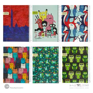 دفتر150برگ وزیری سیمی ایده