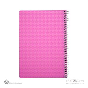 دفتر80برگ وزیری سیمی طلقی(دایموند)سوپربایند