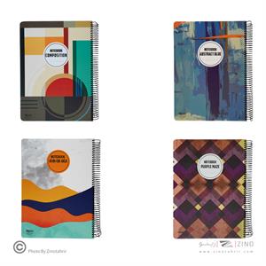 دفتر150برگ رحلی سیمی فانتزی جلدسخت الیپون کد862کارتن16عددی