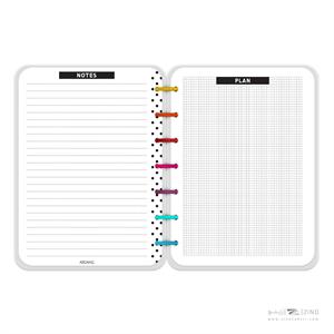 دفتر100برگ مجلد دکمه ای آبرنگ سری بیگ