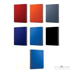 دفتر200برگ رحلی جلد طلق فنر دوبل میکرو 