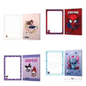 دفتر100برگ وزیری سیمی مجلد حاشیه دار میکرو کدC67