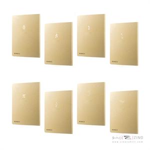 دفتر64برگ رقعی ته چسب کرافت(بی خط) میکرو کدF26