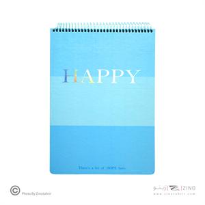 دفتر100برگA4سیم از بالا لانگو سری هپی پرو نوت