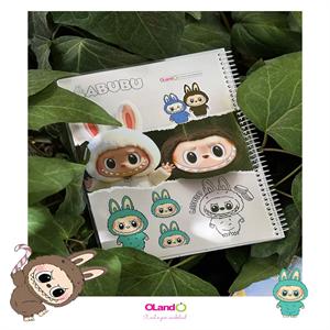 دفتر50برگ وزیری سیمی مجلد طرح لبوبو الند کدIBB-VZ-50