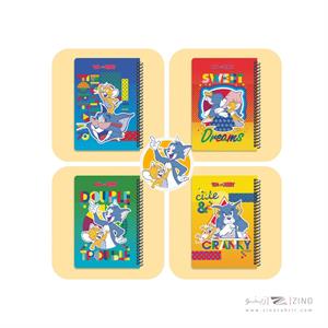 دفتر100برگ وزیری سیمی جلد سخت لانگو سری تام و جری کدCH-940