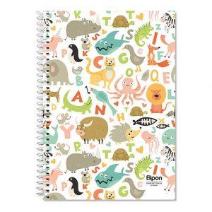 دفتر40برگ دوخط وزیری سیمی فانتزی الیپون کد290کارتن96عددی