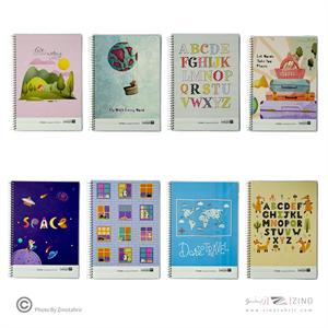 دفتر60برگ دوخط ایمان کد9505 جلدطلق