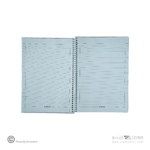 دفتر50برگ سه خط وزیری سیمی مجلد میکرو کدC86