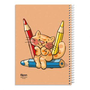 دفتر40برگ نقاشی سیمی وزیری فانتزی الیپون کد289کارتن96عددی