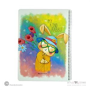 دفتر80برگ نقاشی رحلی سیم از بغل جلدسخت پیل(کارتن30عددی)