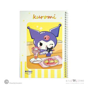 دفتر40برگ نقاشی وزیری سیمی طرح کرومی پیتیکو کد347