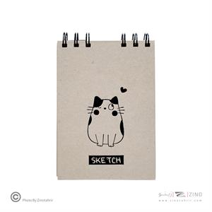 دفترطراحی 50برگ سایزA6 سیمی دوروسخت آرت برگ سری فانتزی کد72401