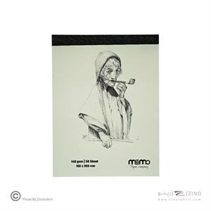 پد طراحی سایز20*15مقوا140گرم MEMO