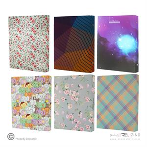 دفترکلاسوری 26حلقه 100برگ قفل فلزجلدسخت برگ سری راندو کد71309