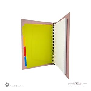 دفترکلاسوری 100برگ جلدسخت الیپون کد288کارتن 12عددی