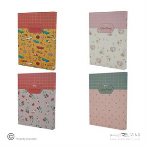 دفترکلاسوری 26حلقه 100برگ (دیوایدر دار) قفل فلزجلدسخت برگ سری راندو کد73711