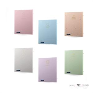 دفترکلاسوری 26حلقه 100برگ قفل فلزجلدسخت میکرو سری طلاکوب کدA28/A27