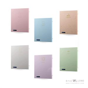 دفترکلاسوری26حلقه200برگ قفل فلز الگانت طلاکوب میکرو کدA38