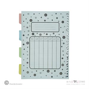 یدک دفتر کلاسوری26حلقه آبرنگ کدA058