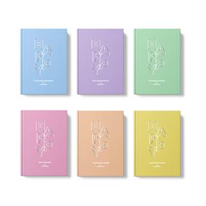 دفتریادداشت120برگی 210*145ته دوخت جلدسخت کشداربی هپی لانگو