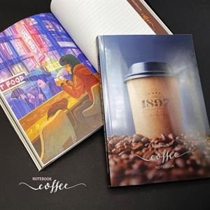 دفتریادداشت ته چسب21*14 گلاسه همیشه سری قهوه