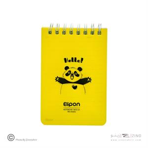 دفتریادداشت 100برگ 80*120سیمی جلدطلق فانتزی الیپون کد265کارتن120عددی