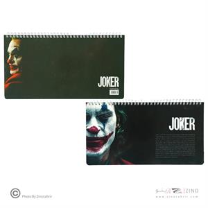 دفتریادداشت گلاسه جلد سخت جوکر31* 17همیشه