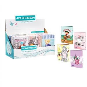 دفتریادداشت کلاسوری 2حلقه گالینگور چاپ دار آمیتیس آوای تحریر کدNKY65256