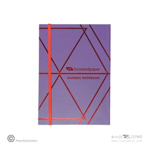 دفتریادداشت13*19جلد شومیز ته چسب کشدار هیرمندپیپر سری متالایز