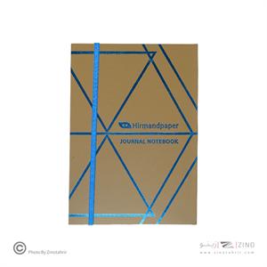 دفتریادداشت13*19جلد شومیز ته چسب کشدار هیرمندپیپر سری متالایز