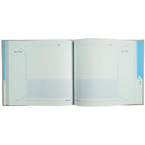دفتریادداشت 120برگ 16*17 جلد سخت چسبی میکرو کدJ4