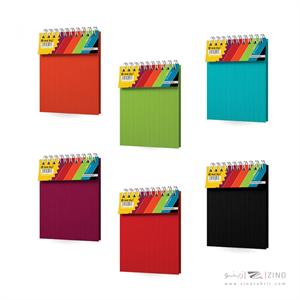 دفتریادداشت80برگ8*11سیمی طلقی استریپ میکرو کدG7