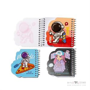 دفتریادداشت جیبی فانتزی مدل دار آوای تحریرکدNS35286