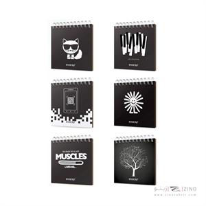 دفتریادداشت کاغذ مشکی14*14جلدسخت میکرو کدJ30