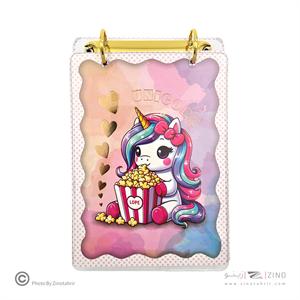 دفتریادداشت120برگ کلاسوری2حلقه ازبالا(رینگ نت) فانتزی هیرو کد8645