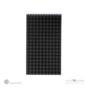 دفتریادداشت80برگ خبرنگاری سیم از بالا جلد طلق(13/5*23/5) سوپربایند