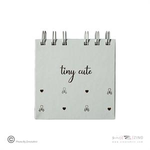 دفتریادداشت80برگ10*10 سیمی جلد سخت Tiny cute برگ سری کیوت پالت