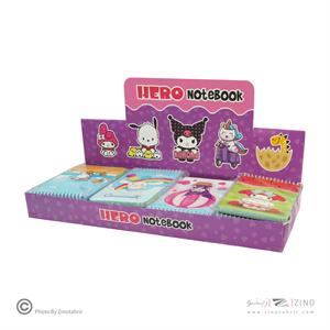 دفتریادداشت سیم از بالا حاشیه دار هیرو طرح فانتزی