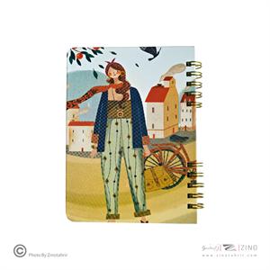 دفتریادداشت1/10سیمی جلد سخت مسترنوت کد498