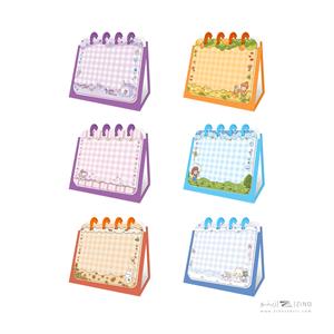 یادداشت رومیزی دکمه ای 10.5*14 آبرنگ کدA010